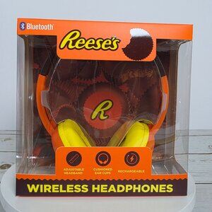 Reeses Wireless Bluetooth Headphones Rechargeable With Adjustable Headband & Cus